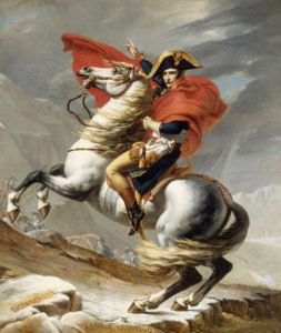 Napoleon crosses the Alps - painting