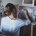 Woman painting