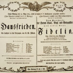 poster for the premier of Fidelio at Vienna's Kärtnertortheater